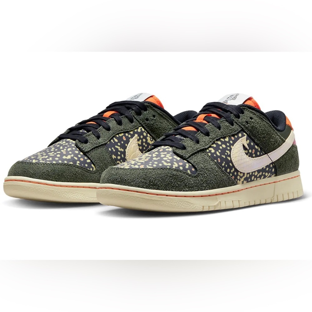 Sz various Nike Dunk Low Rainbow Trout FN7523-300 Men's - Picture 4 of 15